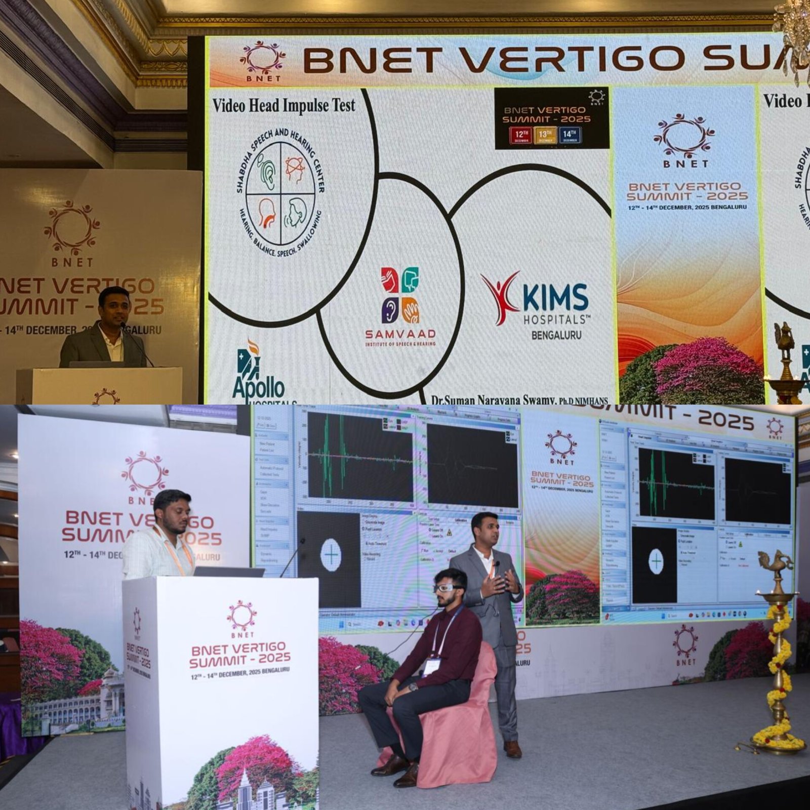 Dr.Suman.N, Associate Professor and Vice Principal, Samvaad Institute gave talk om vHIT and did case…